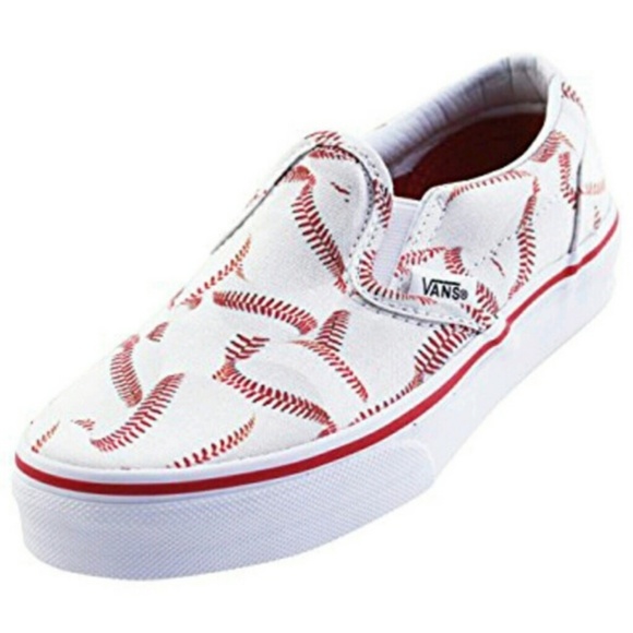 VANS Other - *B402  Vans slip-on Baseball shoes Size 1.5